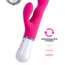 Вибратор LOVENSE Nora с клиторальным стимулятором, силикон, розовый, 20 см