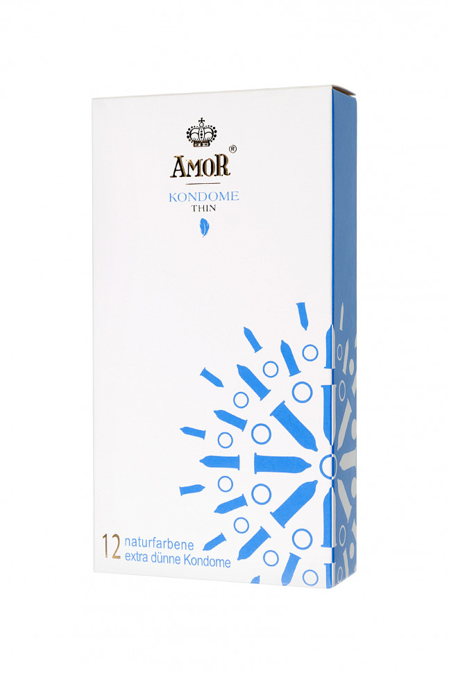Презервативы AMOR Сверхтонкие (THIN) №12, 18 см