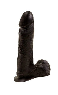 Фаллоимитатор на присоске черный 401500ru