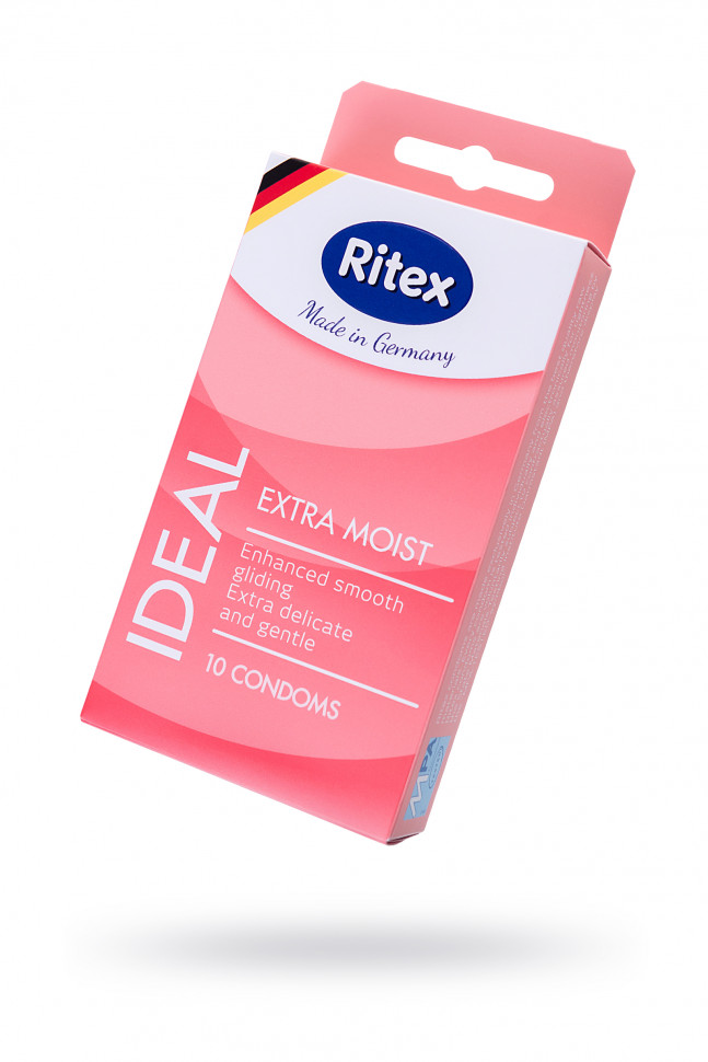 Презервативы Ritex IDEAL №10 с дополнительной смазкой, латекс, 18.5 см