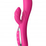 Вибратор с клиторальным стимулятором Nalone Touch2, Силикон, Розовый, 21,8 см
