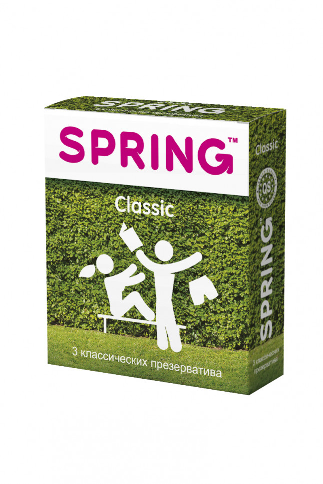 Презервативы Spring Classic, классические, латекс, 17,5 см, 3 шт