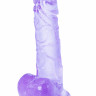 Прозрачный дилдо Intergalactic Oxygen Purple 7084-02lola