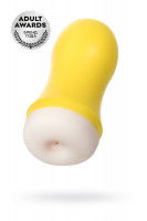 Мастурбатор TOYFA  A-Toys Dion, анус, TPE, желтый, 14 см