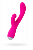 Вибратор с клиторальным стимулятором Nalone Idol, Силикон, Розовый, 22,4 см