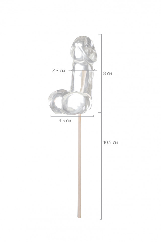 Леденец Sosuчki, «Пенис Amaretto», средний, оранжевый, 80гр