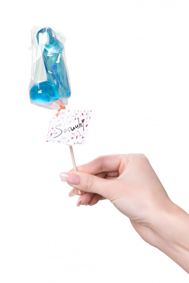 Леденец Sosuчki, «Пенис Amaretto», средний, оранжевый, 80гр