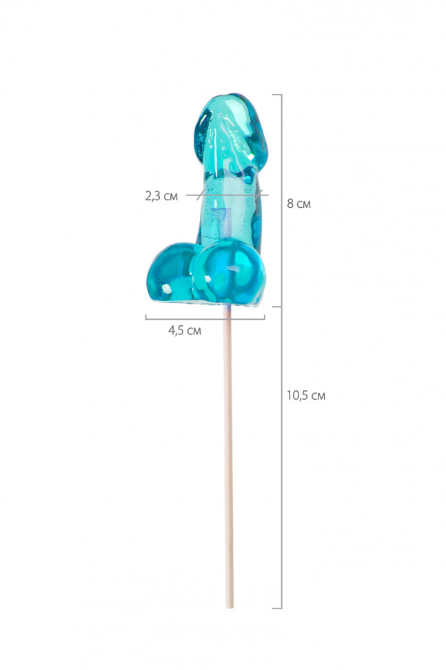 Леденец Sosuчki, «Пенис Amaretto», средний, оранжевый, 80гр