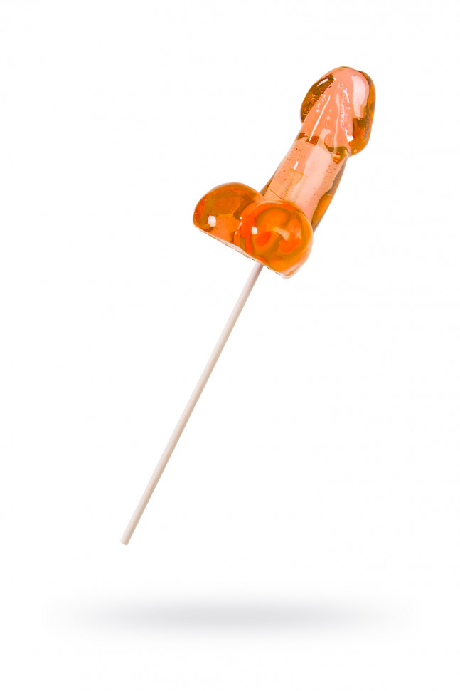 Леденец Sosuчki, «Пенис Amaretto», средний, оранжевый, 80гр