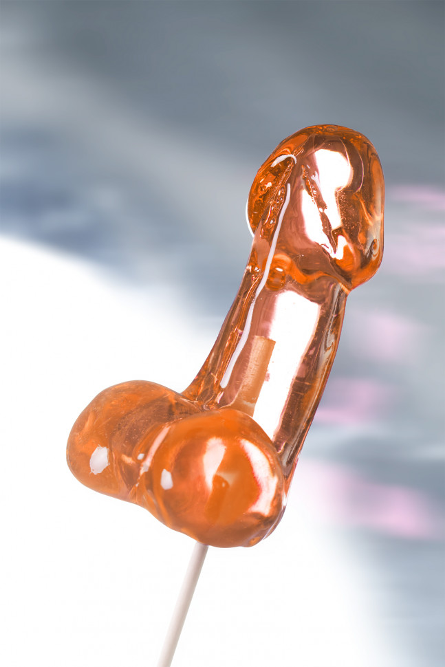 Леденец Sosuчki, «Пенис Amaretto», средний, оранжевый, 80гр