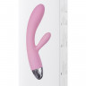 Вибратор с клиторальным стимулятором Alice, 8 режимов вибрации, розовый, 17,6 см