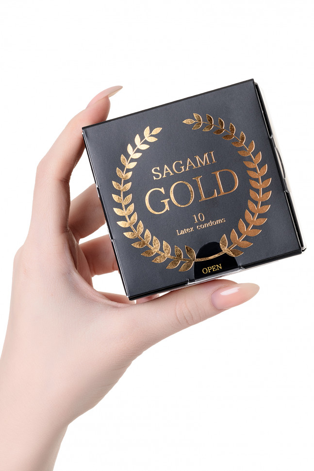 Презервативы латексные Sagami Gold №10, 18 см