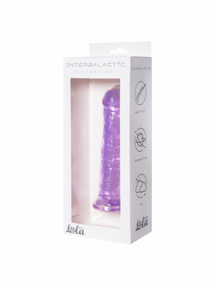 Прозрачный дилдо Intergalactic Distortion Purple 7081-02lola
