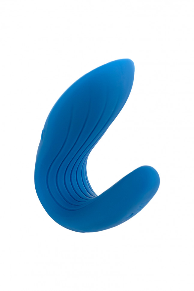Многофункциональный стимулятор для пар Satisfyer Partner Whale, силикон, голубой, 17см
