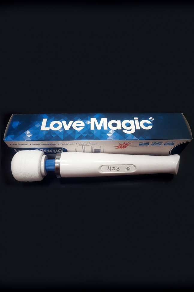 Вибромассажёр  Love Magic HV-270-VR018 силикон, белый, 32 см