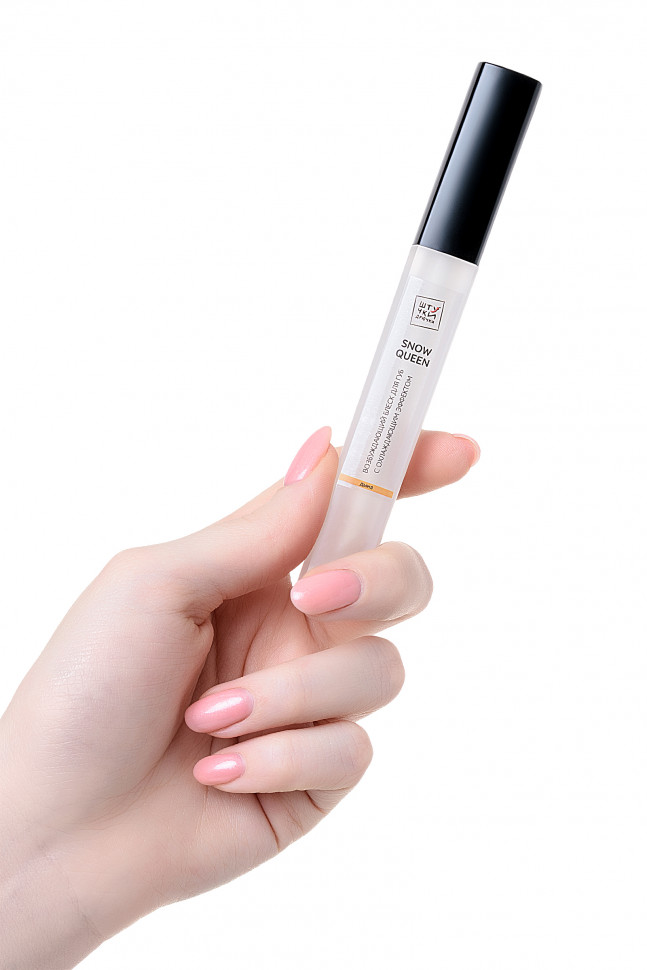 Возбуждающий блеск для губ «Snow queen» с охлаждающим эффектом, со вкусом банана, 5 мл