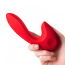 Нереалистичный вибратор Sense Max, силикон, красный, 16 см