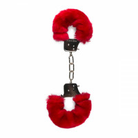Наручники с Мехом Easytoys Furry Handcuffs Red ET258RED