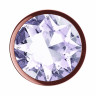 Анальная Пробка Diamond Moonstone Shine L Розовое Золото 4021-02lola