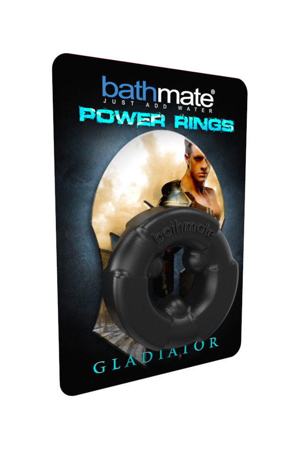 Эрекционное кольцо на пенис Bathmate Gladiator, elastomex, чёрное, Ø4,5 см