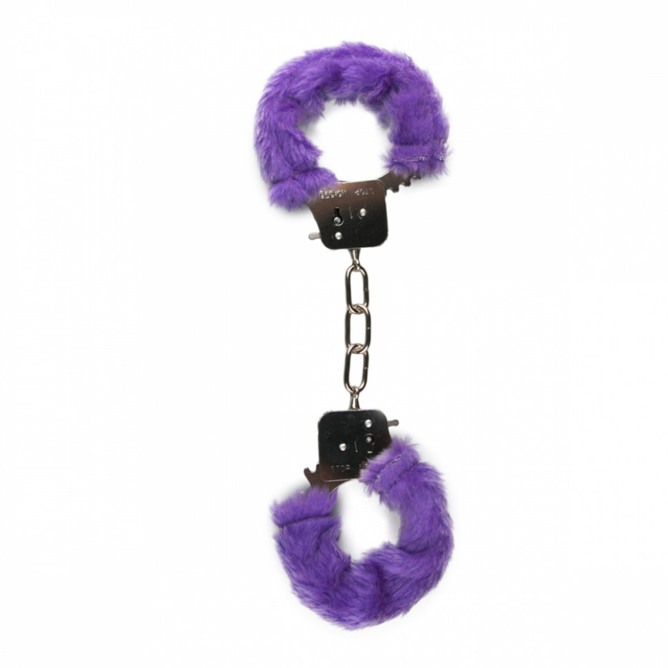 Наручники с Мехом Easytoys Furry Handcuffs Purple ET258PUR